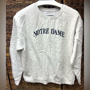 Notre Dame Gray Sweatshirt- Shamrock‎ brand Exclusive to Notre Dame, Size: Large